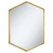 Bledel - Hexagon Shaped Wall Mirror - Gold Sacramento Furniture Store Furniture store in Sacramento