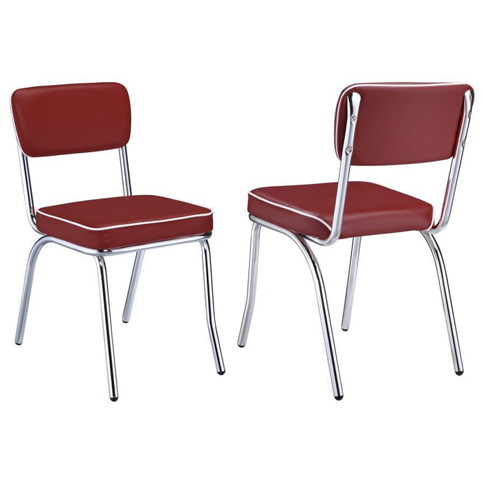 Retro - Open Back Side Chairs (Set of 2) Sacramento Furniture Store Furniture store in Sacramento