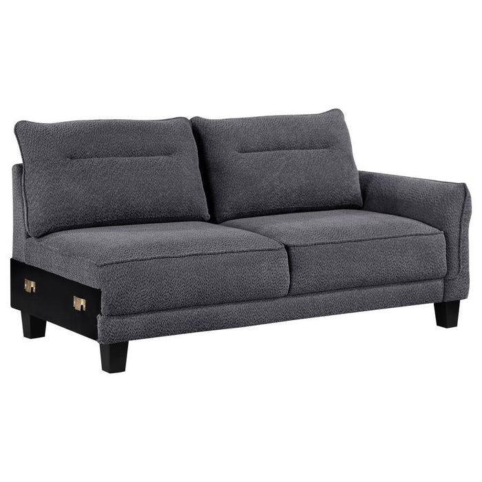 Caspian - Upholstered Curved Arms Sectional Sofa Sacramento Furniture Store Furniture store in Sacramento