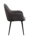 Caspian - Side Chair (Set of 2) - Dark Gray Fabric & Black Finish Sacramento Furniture Store Furniture store in Sacramento