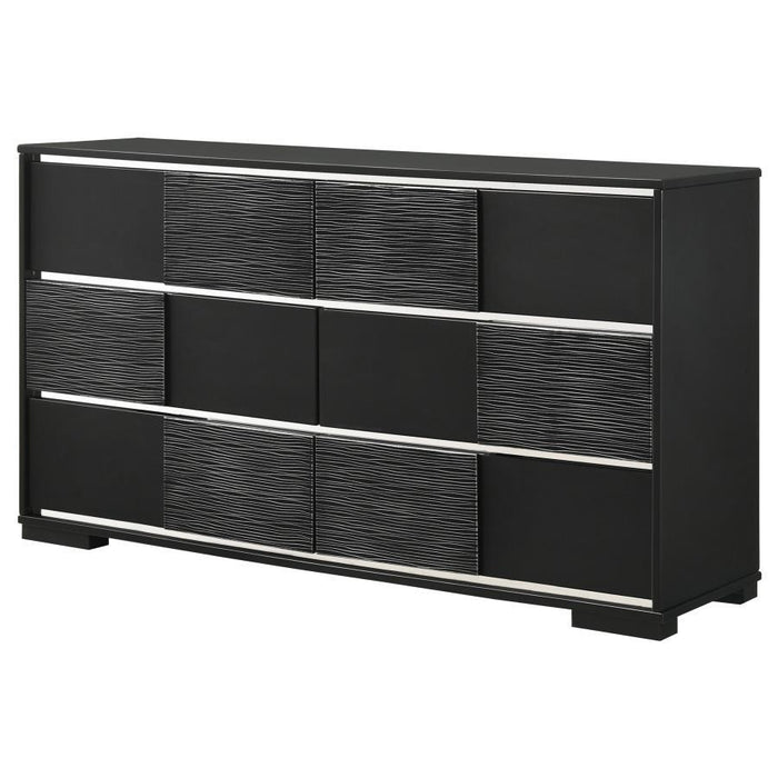 Blacktoft - 6-Drawer Dresser - Black Sacramento Furniture Store Furniture store in Sacramento