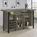 Bellemore - Bar Unit With Footrest - Gray Driftwood And Black Sacramento Furniture Store Furniture store in Sacramento