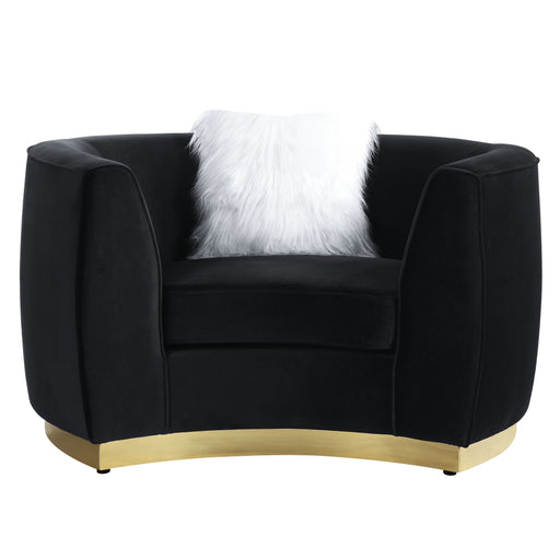 Achelle - Chair - Black Velvet Sacramento Furniture Store Furniture store in Sacramento