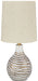 Aleela - White / Gold Finish - Metal Table Lamp Sacramento Furniture Store Furniture store in Sacramento