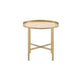 Mithea - End Table - Oak Table Top & Gold Finish Sacramento Furniture Store Furniture store in Sacramento