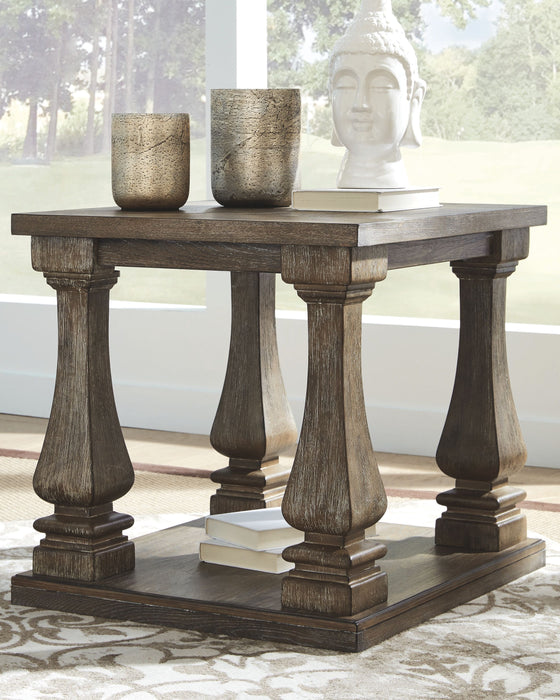 Johnelle - Gray - Rectangular End Table Sacramento Furniture Store Furniture store in Sacramento