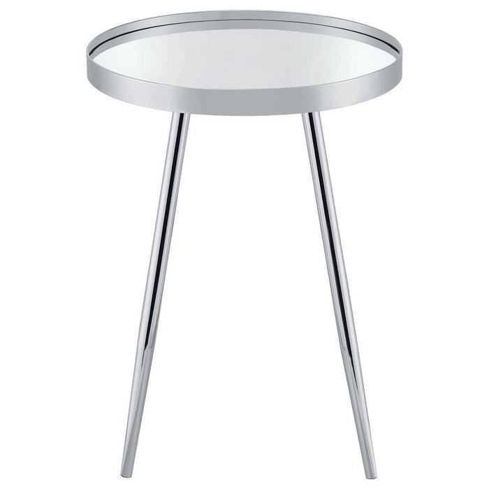 Kaelyn - Round Mirror Top End Table Sacramento Furniture Store Furniture store in Sacramento