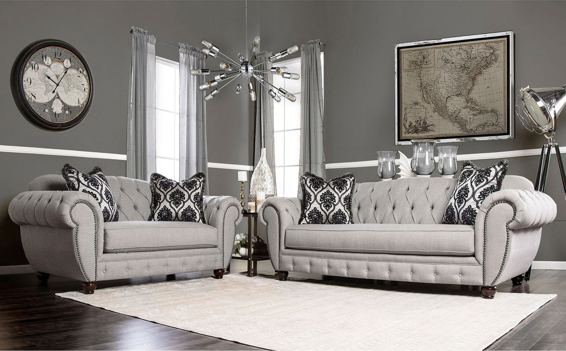 Viviana - Loveseat - Gray / Black Sacramento Furniture Store Furniture store in Sacramento