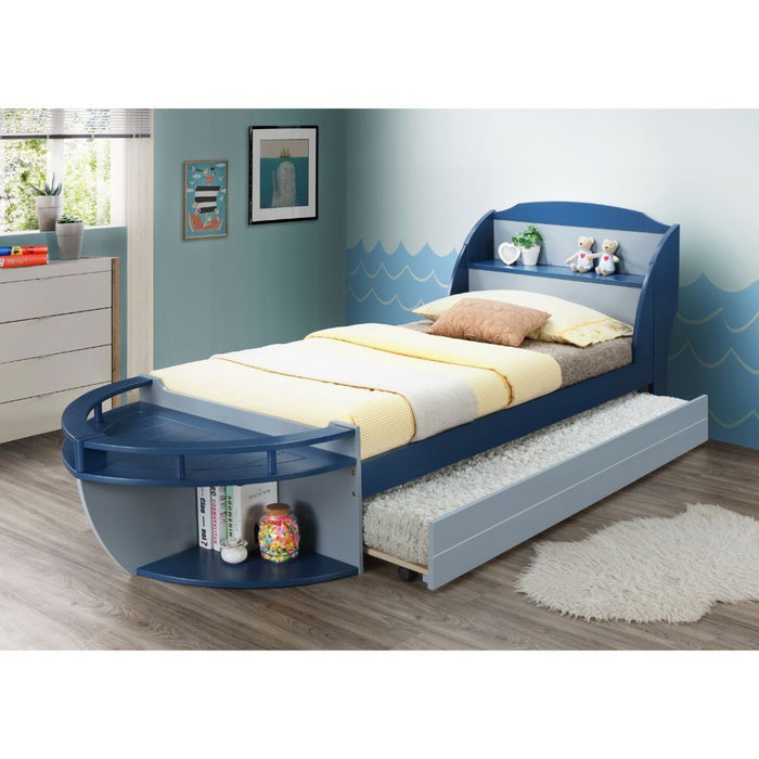 Neptune II - Twin Bed - Gray & Navy Sacramento Furniture Store Furniture store in Sacramento