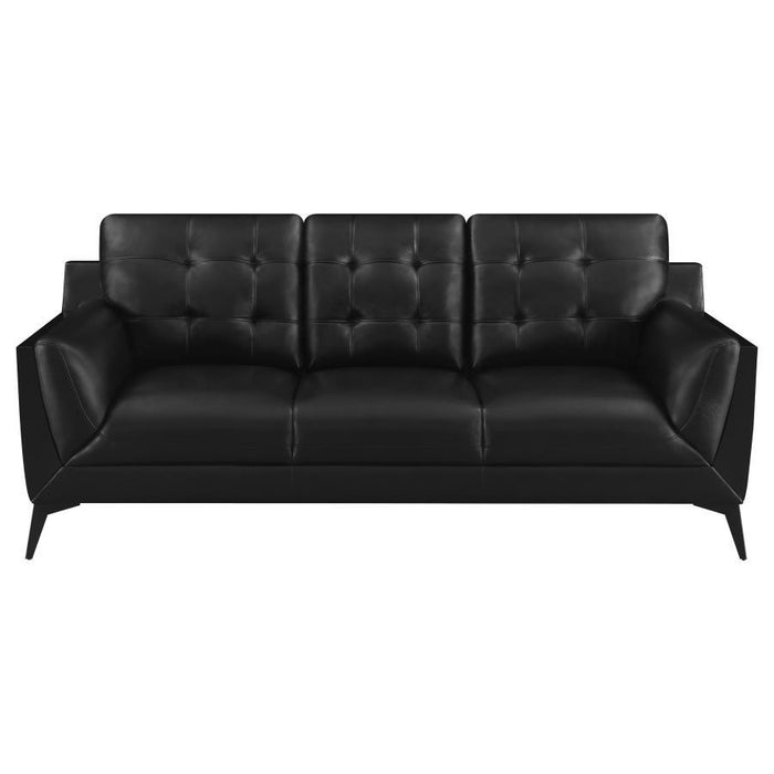 Moira - Upholstered Wedge Arm Tufted Sofa Set