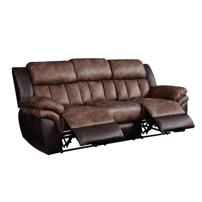 Jaylen - Sofa - Toffee & Espresso Polished Microfiber Sacramento Furniture Store Furniture store in Sacramento