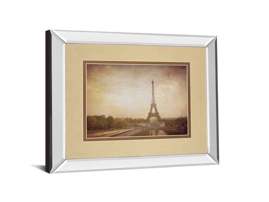 Tour De Eiffel By H. Jacks - Mirror Framed Print Wall Art - Dark Gray