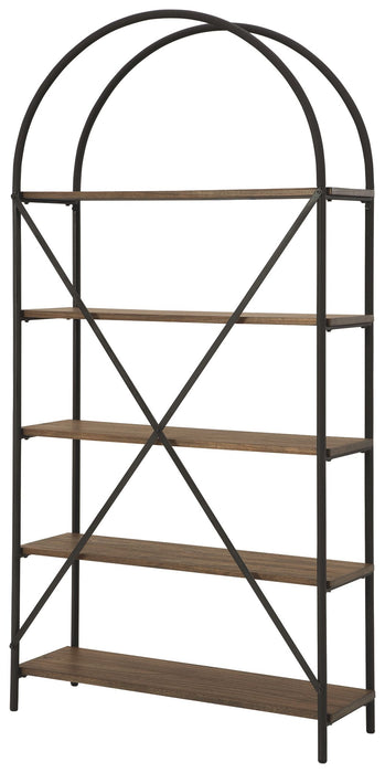 Galtbury - Brown / Black - Bookcase Sacramento Furniture Store Furniture store in Sacramento