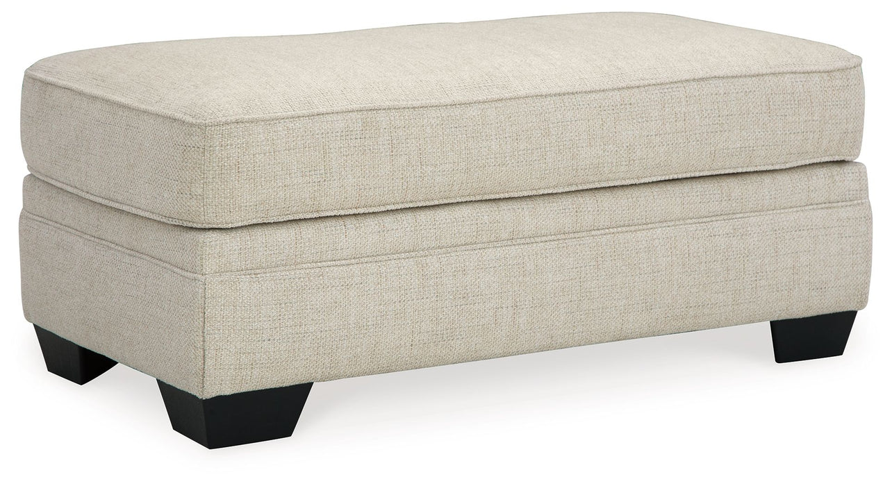 Rilynn - Linen - Ottoman Sacramento Furniture Store Furniture store in Sacramento