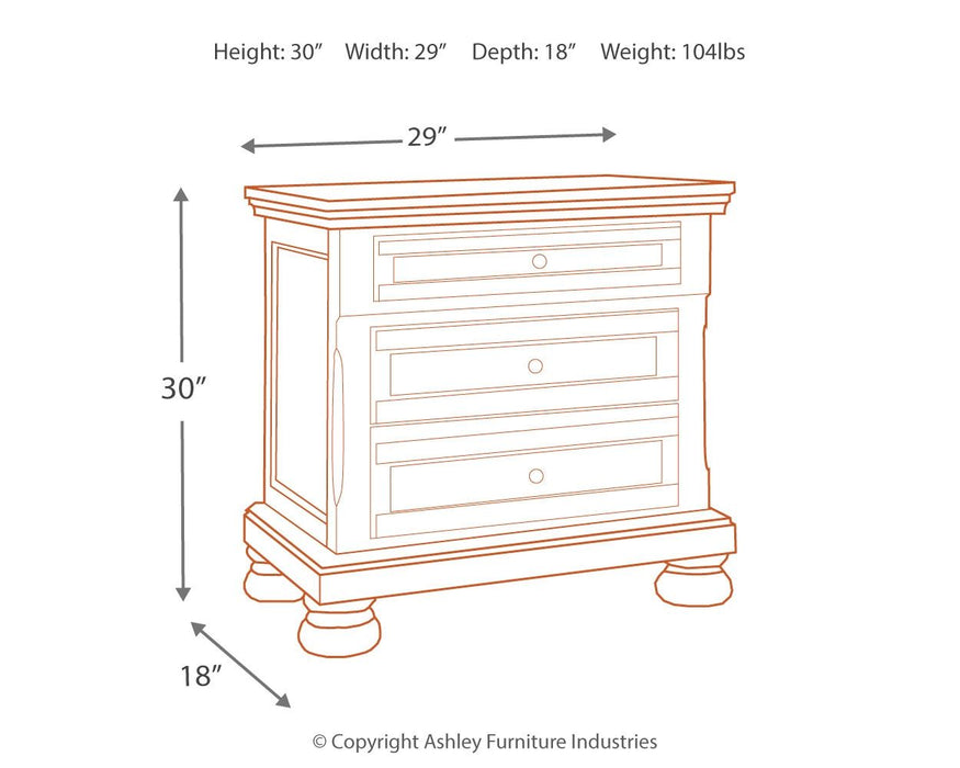 Flynnter - Medium Brown - Two Drawer Night Stand Sacramento Furniture Store Furniture store in Sacramento