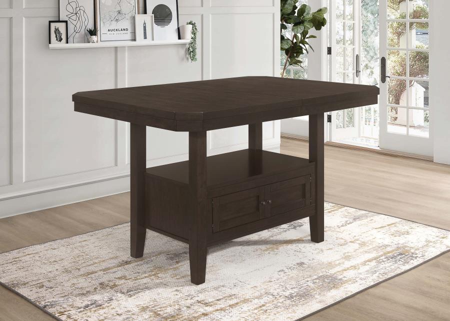 Prentiss - Rectangular Counter Height Table With Butterfly Leaf - Cappuccino Sacramento Furniture Store Furniture store in Sacramento