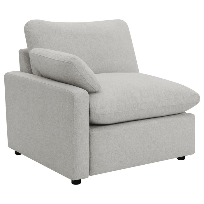 Collins - 2-Piece Upholstered Power Reclining Loveseat - Gray