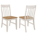 Kirby - Slat Back Side Chair (Set of 2) - Natural And Rustic Off White Sacramento Furniture Store Furniture store in Sacramento