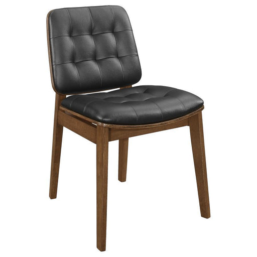 Redbridge - Tufted Back Side Chairs (Set of 2) - Natural Walnut And Black Sacramento Furniture Store Furniture store in Sacramento