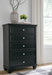 Lanolee - Black - Five Drawer Chest Sacramento Furniture Store Furniture store in Sacramento