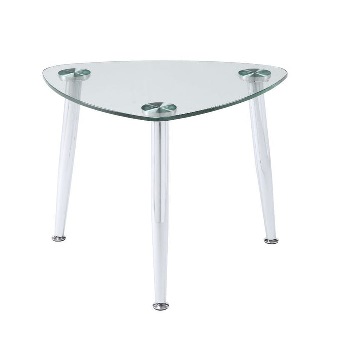 Phlox - End Table - Chrome & Clear Glass Sacramento Furniture Store Furniture store in Sacramento