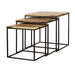 Belcourt - 3 Piece Square Nesting Tables - Natural And Black Sacramento Furniture Store Furniture store in Sacramento