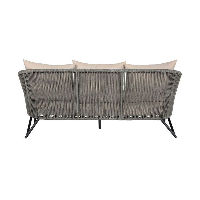 Benicia - Outdoor Patio Sofa - Gray / Taupe