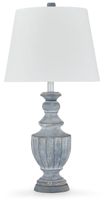 Cylerick - Antique Blue - Terracotta Table Lamp Sacramento Furniture Store Furniture store in Sacramento