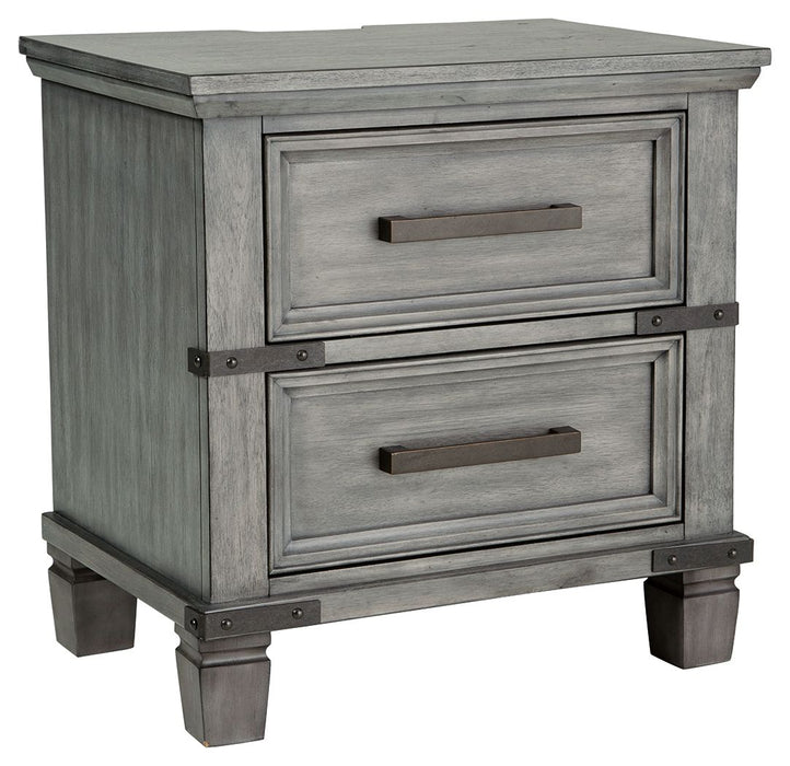 Russelyn - Gray - Two Drawer Night Stand Sacramento Furniture Store Furniture store in Sacramento