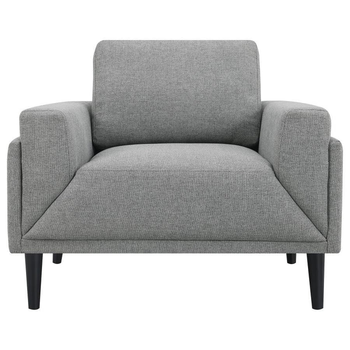 Rilynn - Upholstered Track Arms Chair Sacramento Furniture Store Furniture store in Sacramento