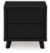 Danziar - Black - Two Drawer Night Stand Sacramento Furniture Store Furniture store in Sacramento