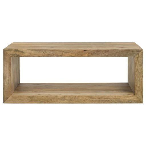 Benton - Rectangular Solid Wood Coffee Table - Natural Sacramento Furniture Store Furniture store in Sacramento