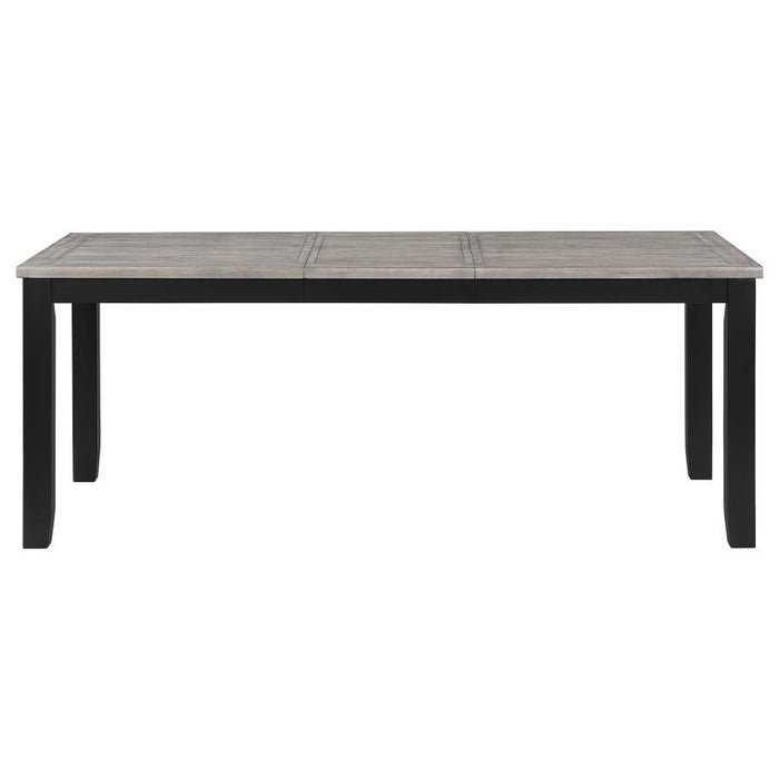 Elodie - Rectangular Dining Table With Extension Leaf - Gray And Black Sacramento Furniture Store Furniture store in Sacramento