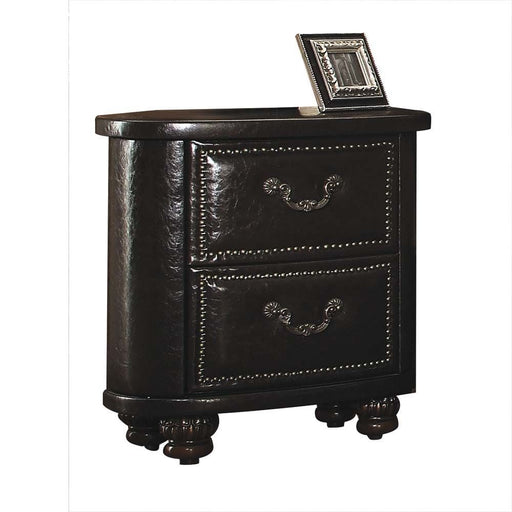 Varada - Nightstand - Vintage Espresso PU Sacramento Furniture Store Furniture store in Sacramento