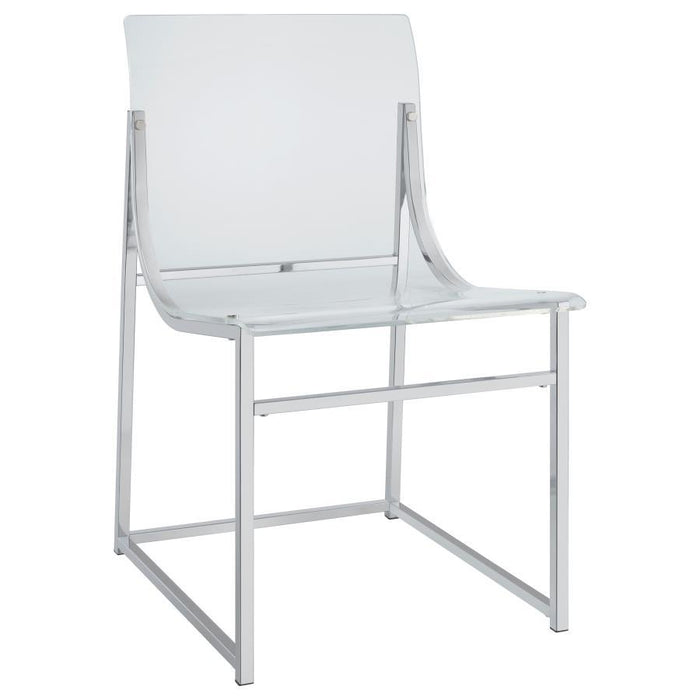 Acrylic - Dining Side Chair (Set of 2) - Clear And Chrome Sacramento Furniture Store Furniture store in Sacramento