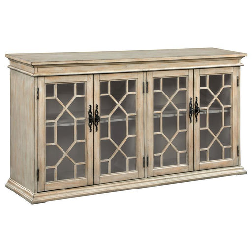 Kiara - Dual Glass Door Accent Cabinet Sacramento Furniture Store Furniture store in Sacramento