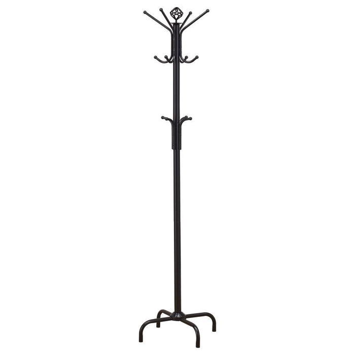 Collier - 12-Hook Coat Rack - Black Sacramento Furniture Store Furniture store in Sacramento