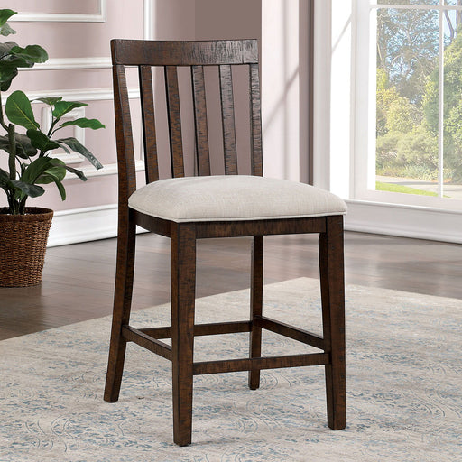 Fredonia - Counter Height Chair (Set of 2) - Rustic Oak / Beige Sacramento Furniture Store Furniture store in Sacramento