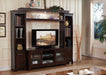 Halden - Entertainment Center - Merlot Sacramento Furniture Store Furniture store in Sacramento