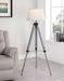 Dayton - Adjustable Empire Shade Tripod Floor Lamp Gray Sacramento Furniture Store Furniture store in Sacramento