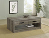 Felix - 2-Drawer Rectangular Engineered Wood Coffee Table - Gray Driftwood Sacramento Furniture Store Furniture store in Sacramento