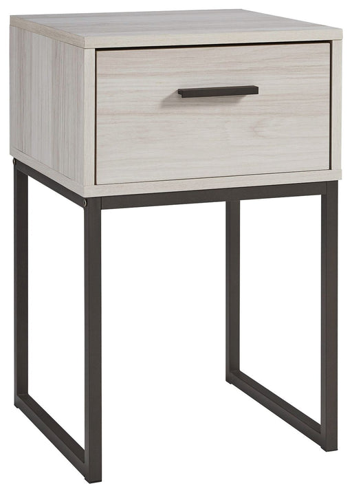 Socalle - Light Natural - One Drawer Night Stand - Vinyl-Wrapped Sacramento Furniture Store Furniture store in Sacramento