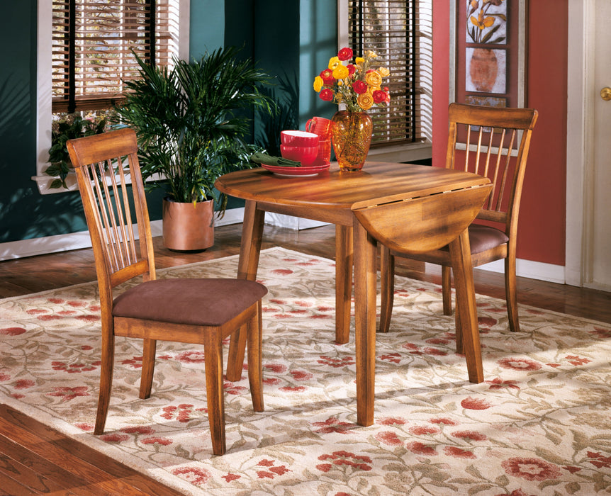 Berringer - Rustic Brown - Round Drm Drop Leaf Table Sacramento Furniture Store Furniture store in Sacramento