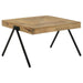 Avery - Rectangular Coffee Table With Metal Legs - Natural And Black Sacramento Furniture Store Furniture store in Sacramento