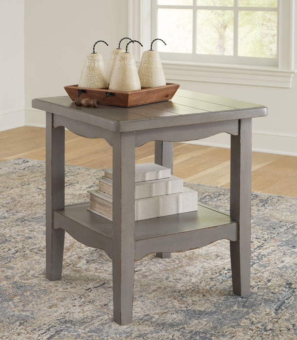 Charina - Antique Gray - Square End Table Sacramento Furniture Store Furniture store in Sacramento