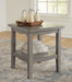 Charina - Antique Gray - Square End Table Sacramento Furniture Store Furniture store in Sacramento