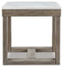 Loyaska - Brown/ivory - Square End Table Sacramento Furniture Store Furniture store in Sacramento