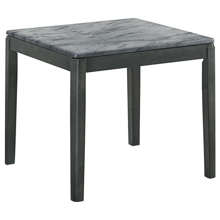 Mozzi - Square End Table Faux Marble - Gray And Black Sacramento Furniture Store Furniture store in Sacramento