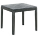 Mozzi - Square End Table Faux Marble - Gray And Black Sacramento Furniture Store Furniture store in Sacramento