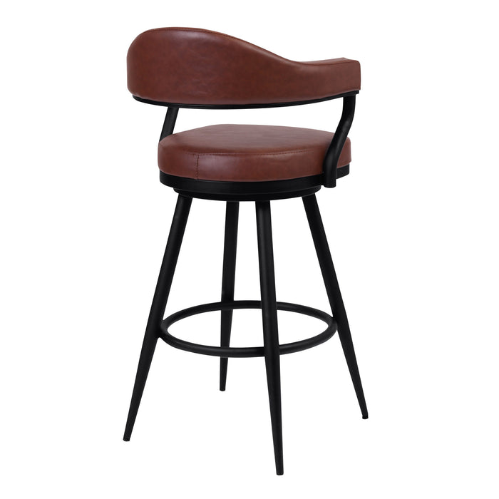 Justin - Swivel Vintage Bar Stool With Metal Legs